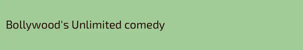 Bollywood's Unlimited comedy